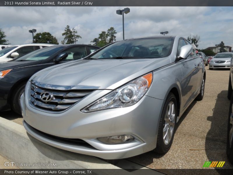 Radiant Silver / Gray 2013 Hyundai Sonata Limited