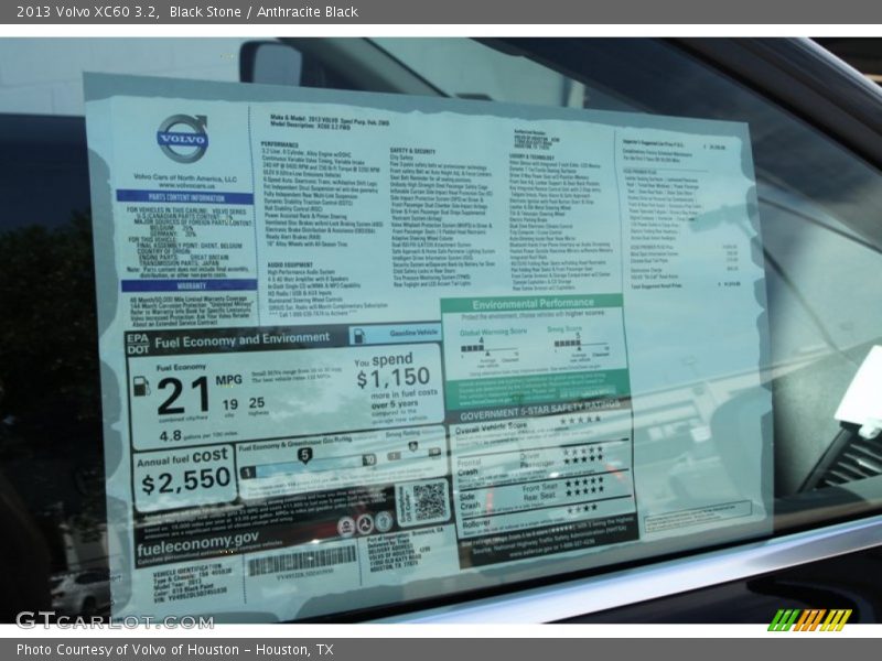 Black Stone / Anthracite Black 2013 Volvo XC60 3.2