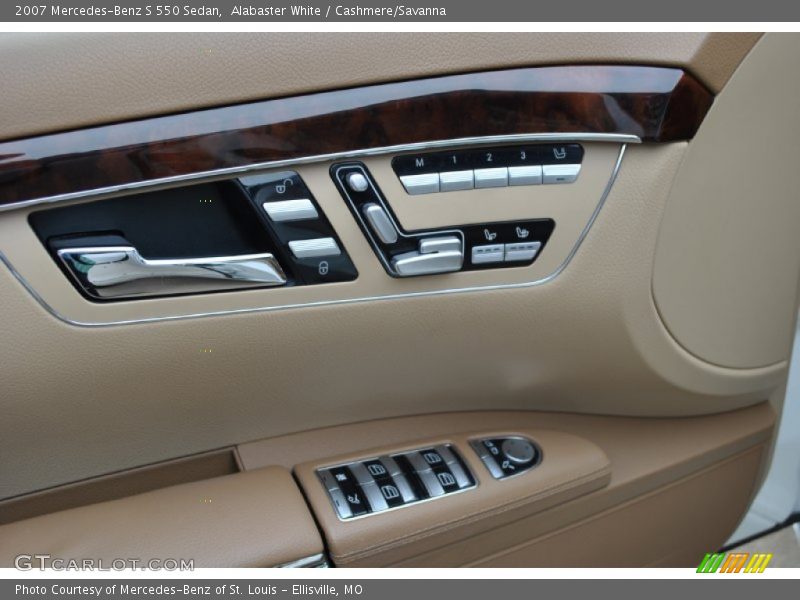 Alabaster White / Cashmere/Savanna 2007 Mercedes-Benz S 550 Sedan