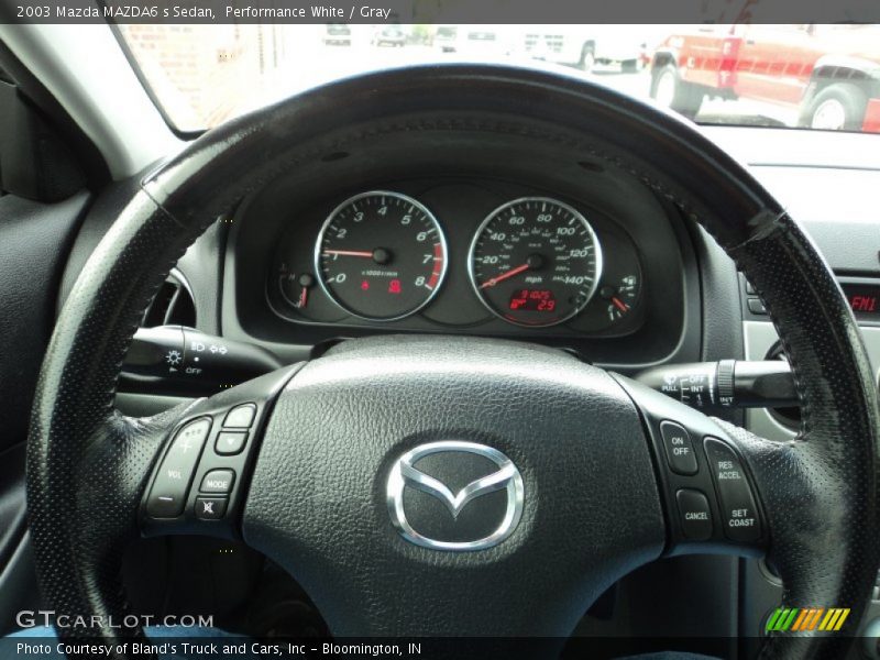 Performance White / Gray 2003 Mazda MAZDA6 s Sedan