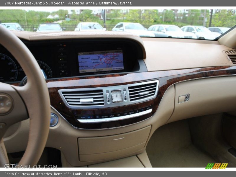 Alabaster White / Cashmere/Savanna 2007 Mercedes-Benz S 550 Sedan