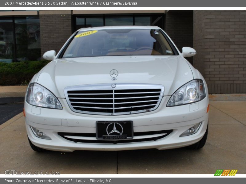 Alabaster White / Cashmere/Savanna 2007 Mercedes-Benz S 550 Sedan