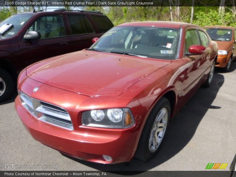 Inferno Red Crystal Pearl / Dark Slate Gray/Light Graystone 2006 Dodge Charger R/T