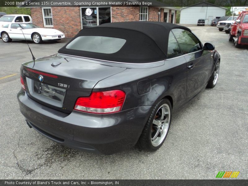 Sparkling Graphite Metallic / Savanna Beige 2008 BMW 1 Series 135i Convertible