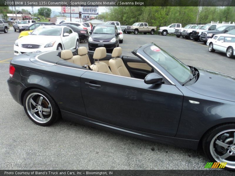 Sparkling Graphite Metallic / Savanna Beige 2008 BMW 1 Series 135i Convertible