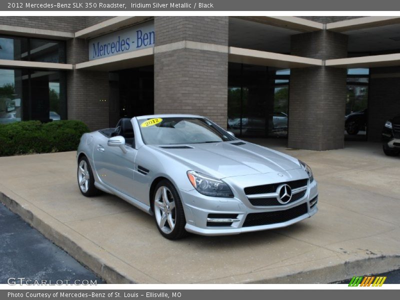 Iridium Silver Metallic / Black 2012 Mercedes-Benz SLK 350 Roadster