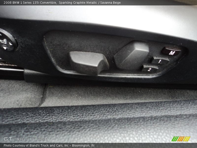 Sparkling Graphite Metallic / Savanna Beige 2008 BMW 1 Series 135i Convertible