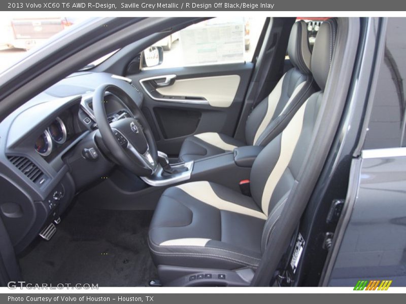  2013 XC60 T6 AWD R-Design R Design Off Black/Beige Inlay Interior