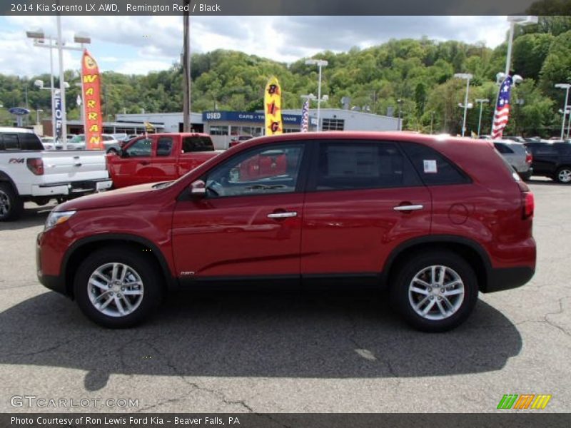 Remington Red / Black 2014 Kia Sorento LX AWD