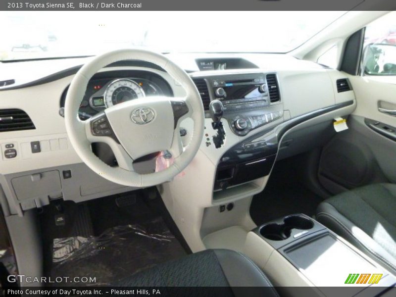 Black / Dark Charcoal 2013 Toyota Sienna SE