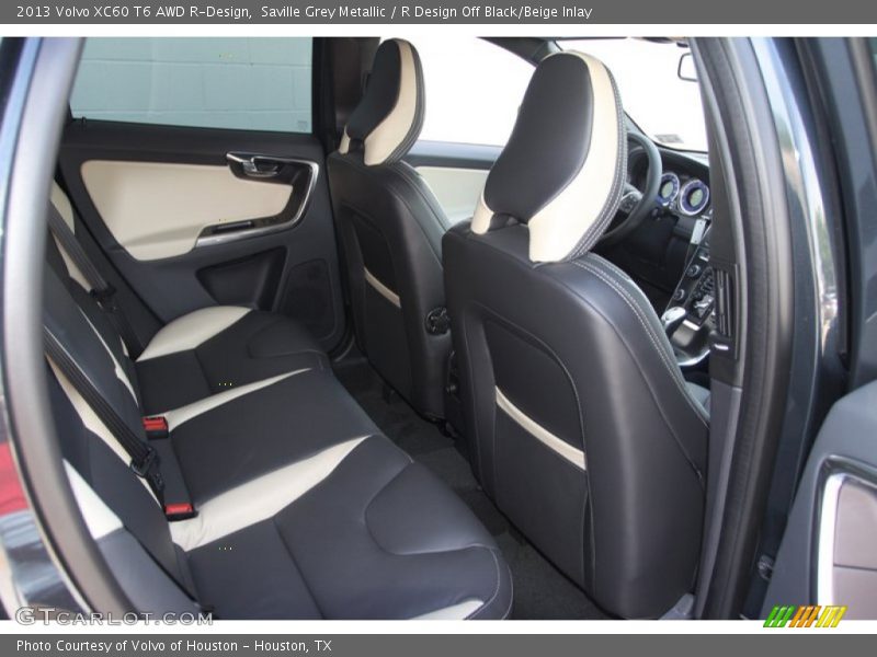 Rear Seat of 2013 XC60 T6 AWD R-Design