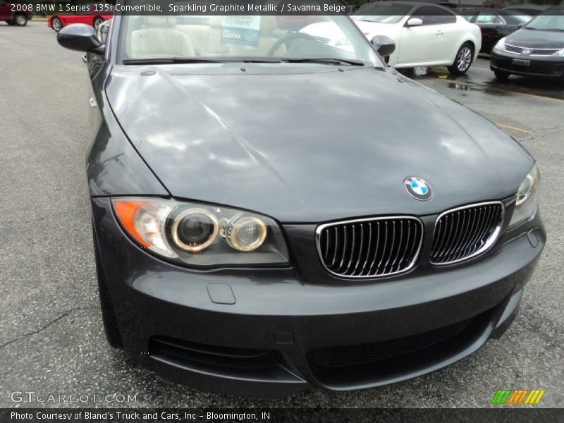 Sparkling Graphite Metallic / Savanna Beige 2008 BMW 1 Series 135i Convertible