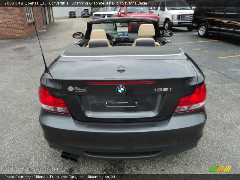 Sparkling Graphite Metallic / Savanna Beige 2008 BMW 1 Series 135i Convertible