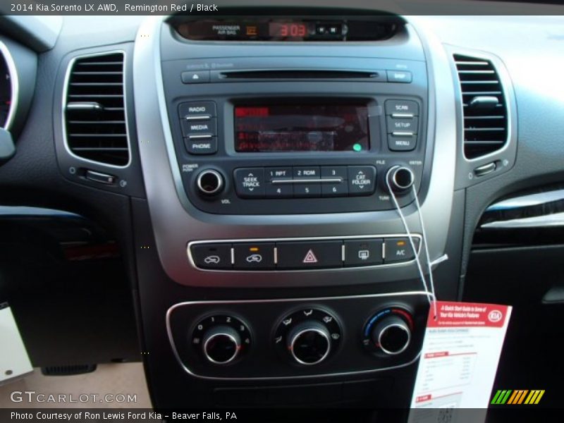Controls of 2014 Sorento LX AWD
