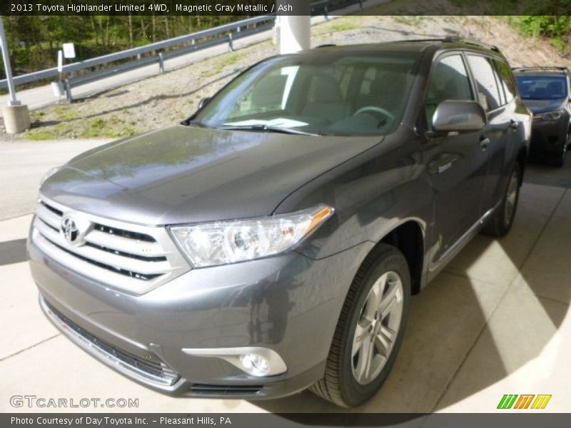 Magnetic Gray Metallic / Ash 2013 Toyota Highlander Limited 4WD
