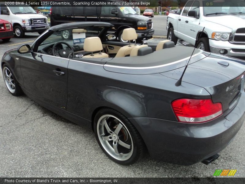 Sparkling Graphite Metallic / Savanna Beige 2008 BMW 1 Series 135i Convertible