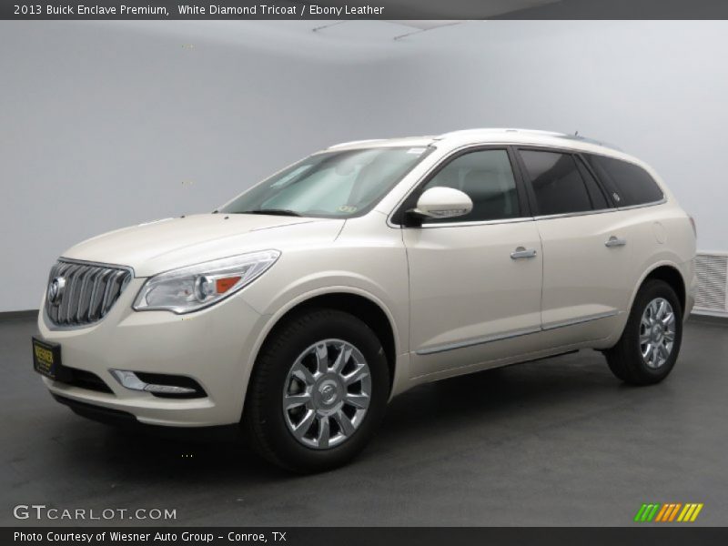 White Diamond Tricoat / Ebony Leather 2013 Buick Enclave Premium