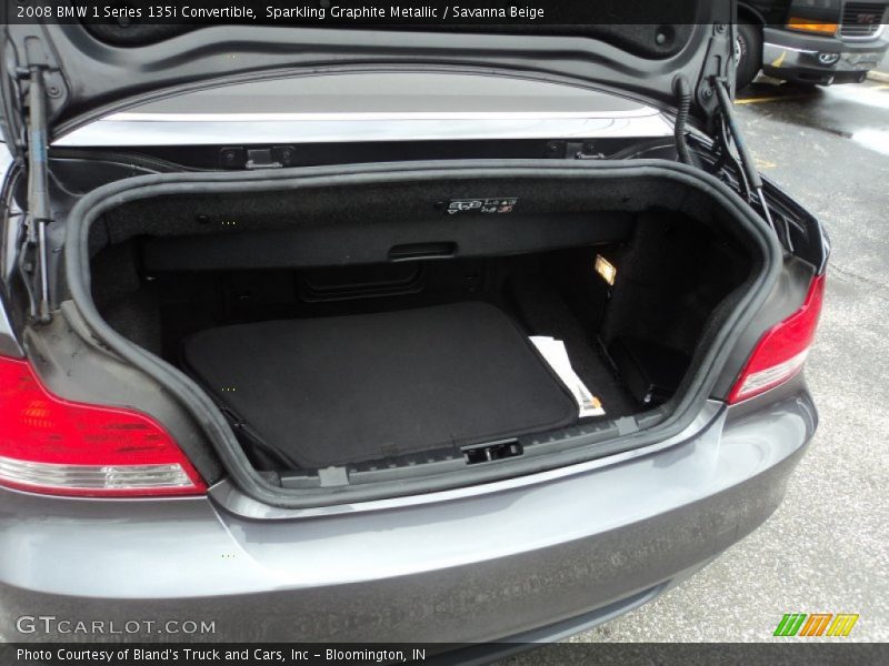 Sparkling Graphite Metallic / Savanna Beige 2008 BMW 1 Series 135i Convertible