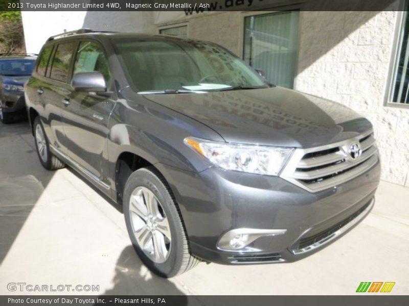 Magnetic Gray Metallic / Ash 2013 Toyota Highlander Limited 4WD