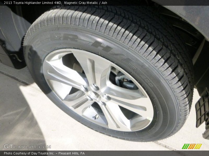 Magnetic Gray Metallic / Ash 2013 Toyota Highlander Limited 4WD