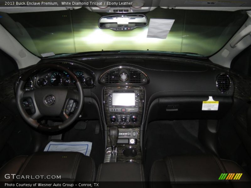 White Diamond Tricoat / Ebony Leather 2013 Buick Enclave Premium