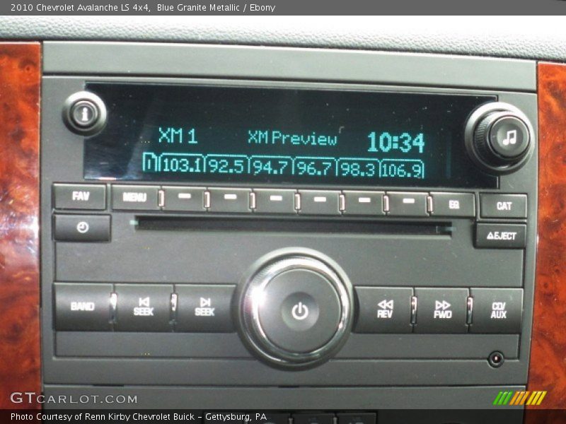 Audio System of 2010 Avalanche LS 4x4