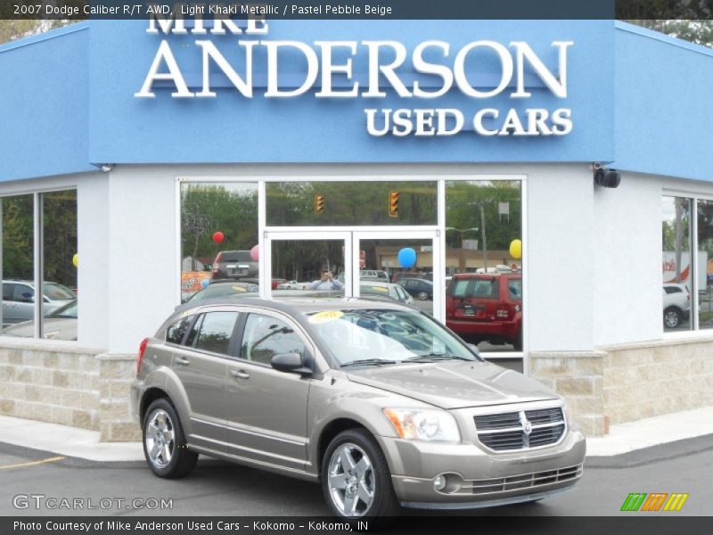 Light Khaki Metallic / Pastel Pebble Beige 2007 Dodge Caliber R/T AWD