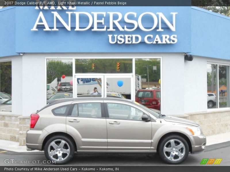 Light Khaki Metallic / Pastel Pebble Beige 2007 Dodge Caliber R/T AWD