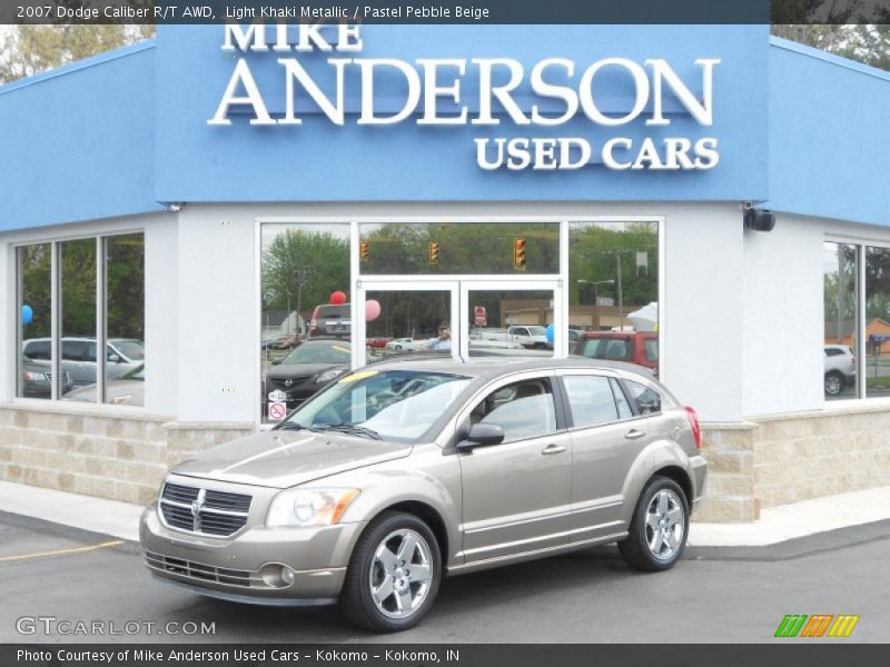 Light Khaki Metallic / Pastel Pebble Beige 2007 Dodge Caliber R/T AWD