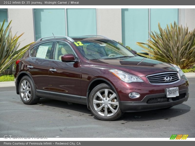 Midnight Garnet / Wheat 2012 Infiniti EX 35 Journey