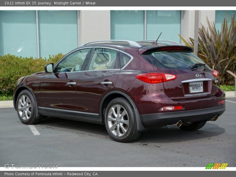 Midnight Garnet / Wheat 2012 Infiniti EX 35 Journey