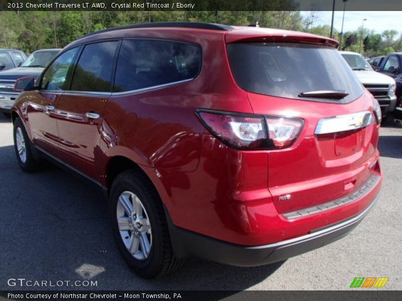 Crystal Red Tintcoat / Ebony 2013 Chevrolet Traverse LT AWD