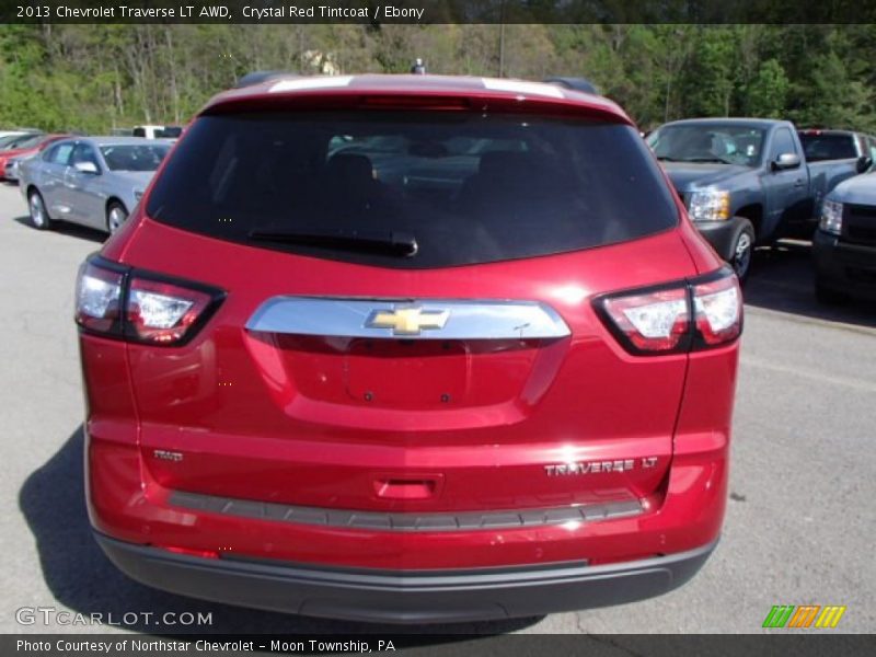 Crystal Red Tintcoat / Ebony 2013 Chevrolet Traverse LT AWD