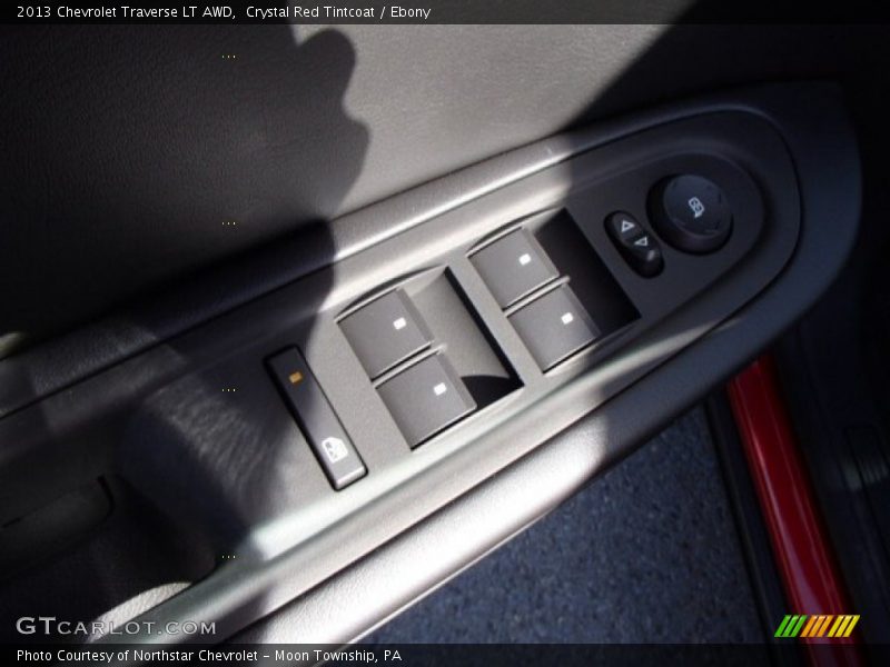 Crystal Red Tintcoat / Ebony 2013 Chevrolet Traverse LT AWD