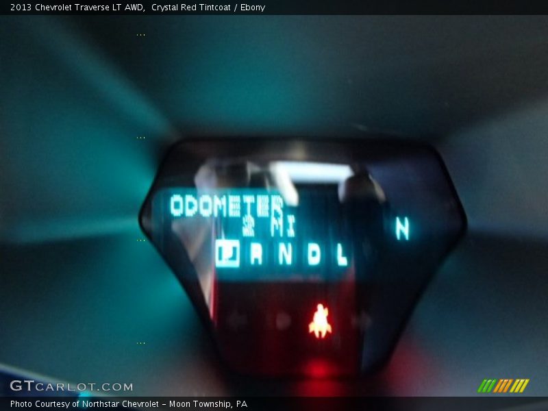 Crystal Red Tintcoat / Ebony 2013 Chevrolet Traverse LT AWD