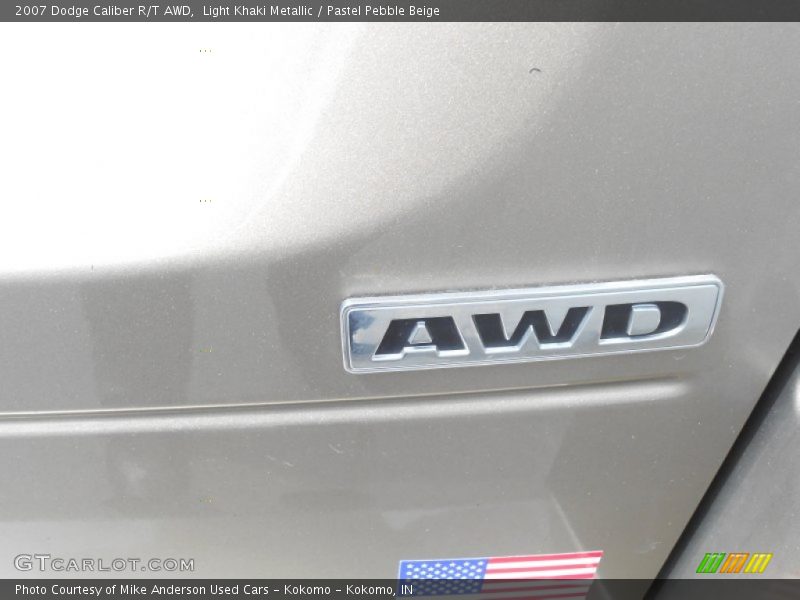 Light Khaki Metallic / Pastel Pebble Beige 2007 Dodge Caliber R/T AWD