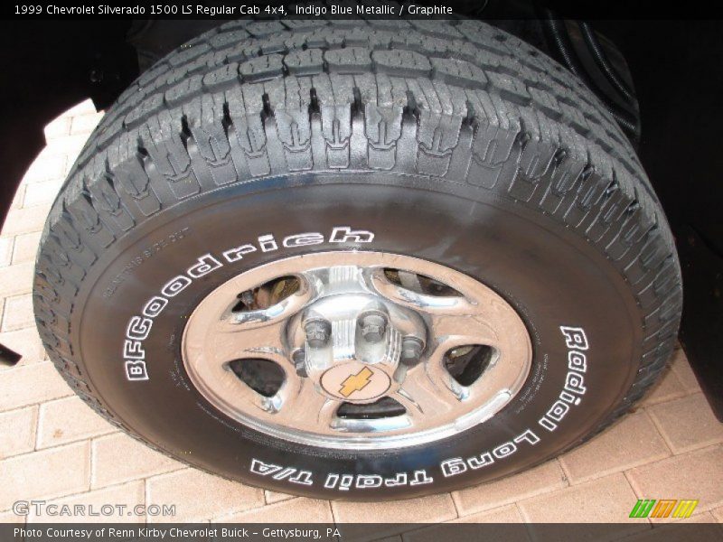 Indigo Blue Metallic / Graphite 1999 Chevrolet Silverado 1500 LS Regular Cab 4x4