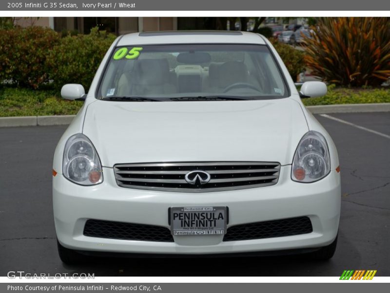 Ivory Pearl / Wheat 2005 Infiniti G 35 Sedan