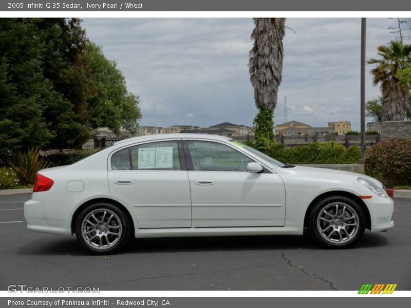 Ivory Pearl / Wheat 2005 Infiniti G 35 Sedan