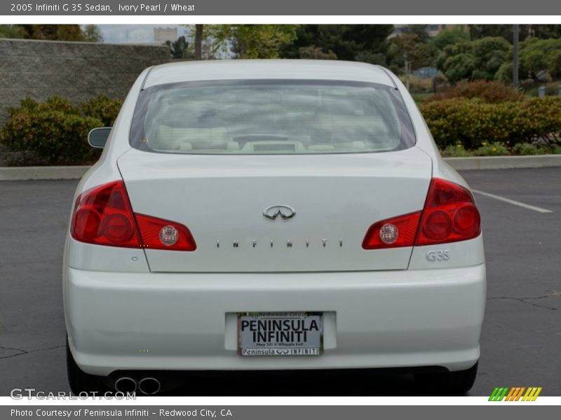 Ivory Pearl / Wheat 2005 Infiniti G 35 Sedan