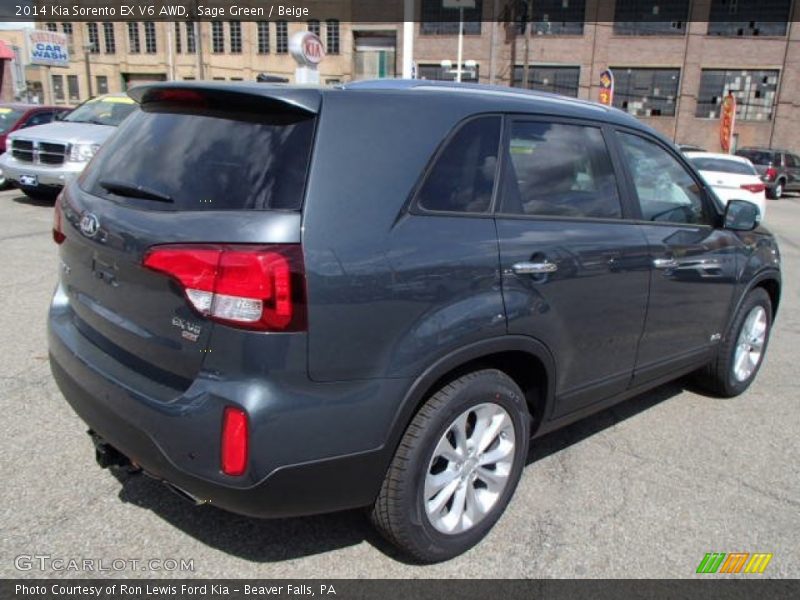 Sage Green / Beige 2014 Kia Sorento EX V6 AWD