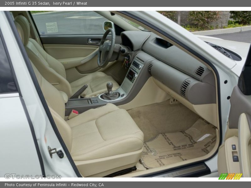 Ivory Pearl / Wheat 2005 Infiniti G 35 Sedan