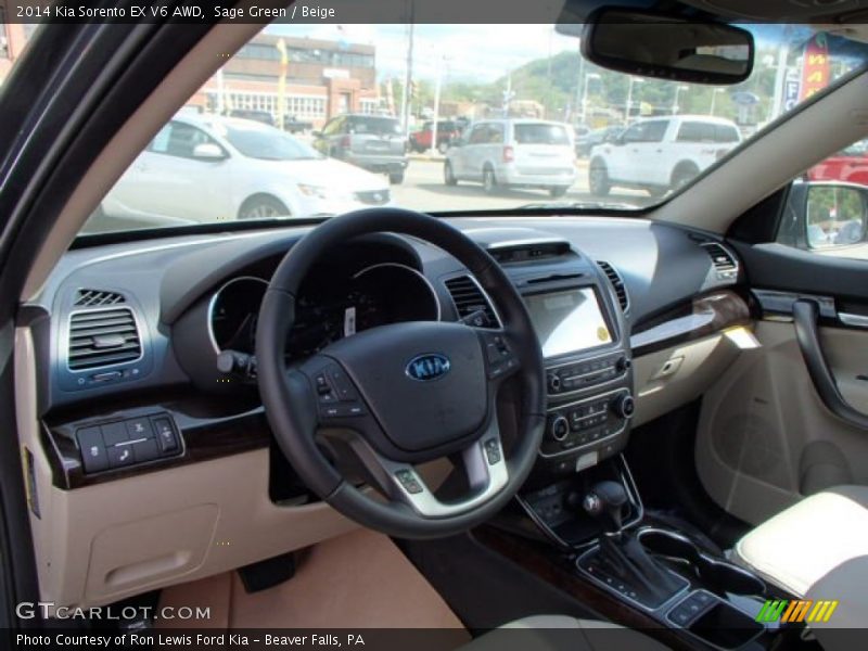  2014 Sorento EX V6 AWD Beige Interior