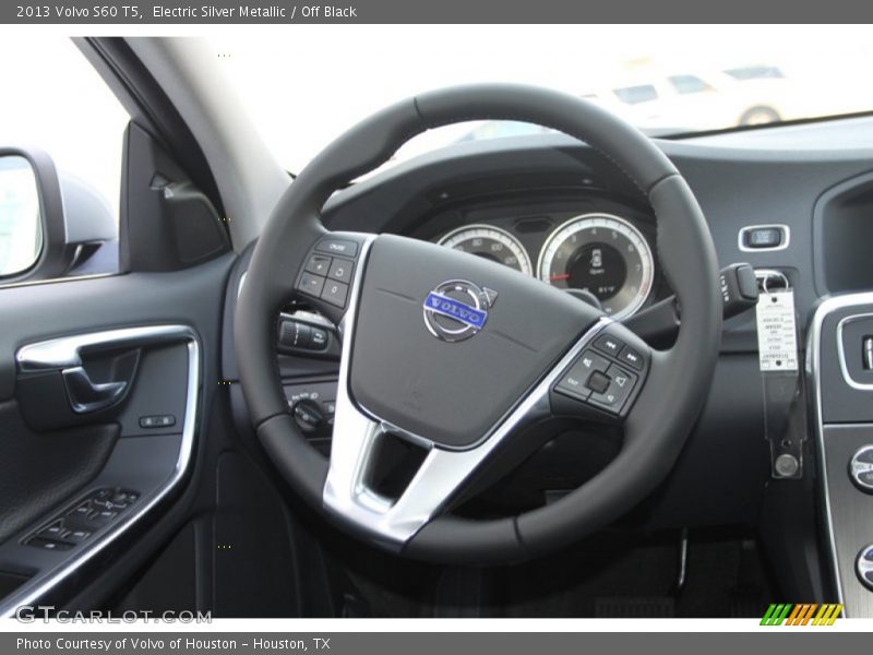 Electric Silver Metallic / Off Black 2013 Volvo S60 T5