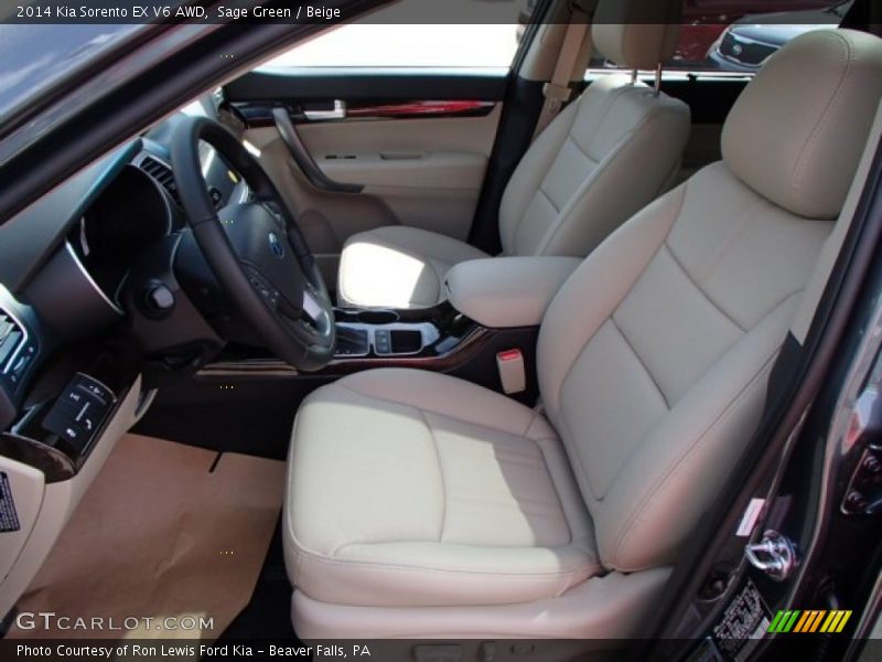 Front Seat of 2014 Sorento EX V6 AWD