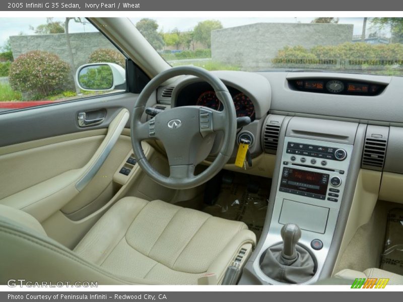 Ivory Pearl / Wheat 2005 Infiniti G 35 Sedan