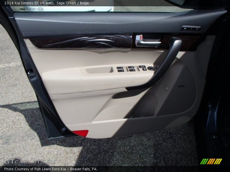 Sage Green / Beige 2014 Kia Sorento EX V6 AWD