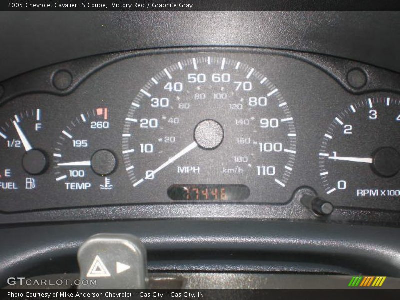  2005 Cavalier LS Coupe LS Coupe Gauges