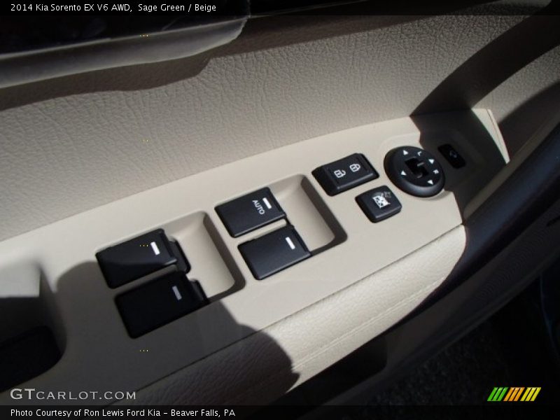 Sage Green / Beige 2014 Kia Sorento EX V6 AWD