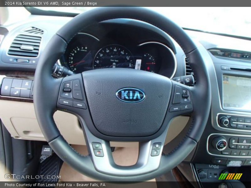  2014 Sorento EX V6 AWD Steering Wheel